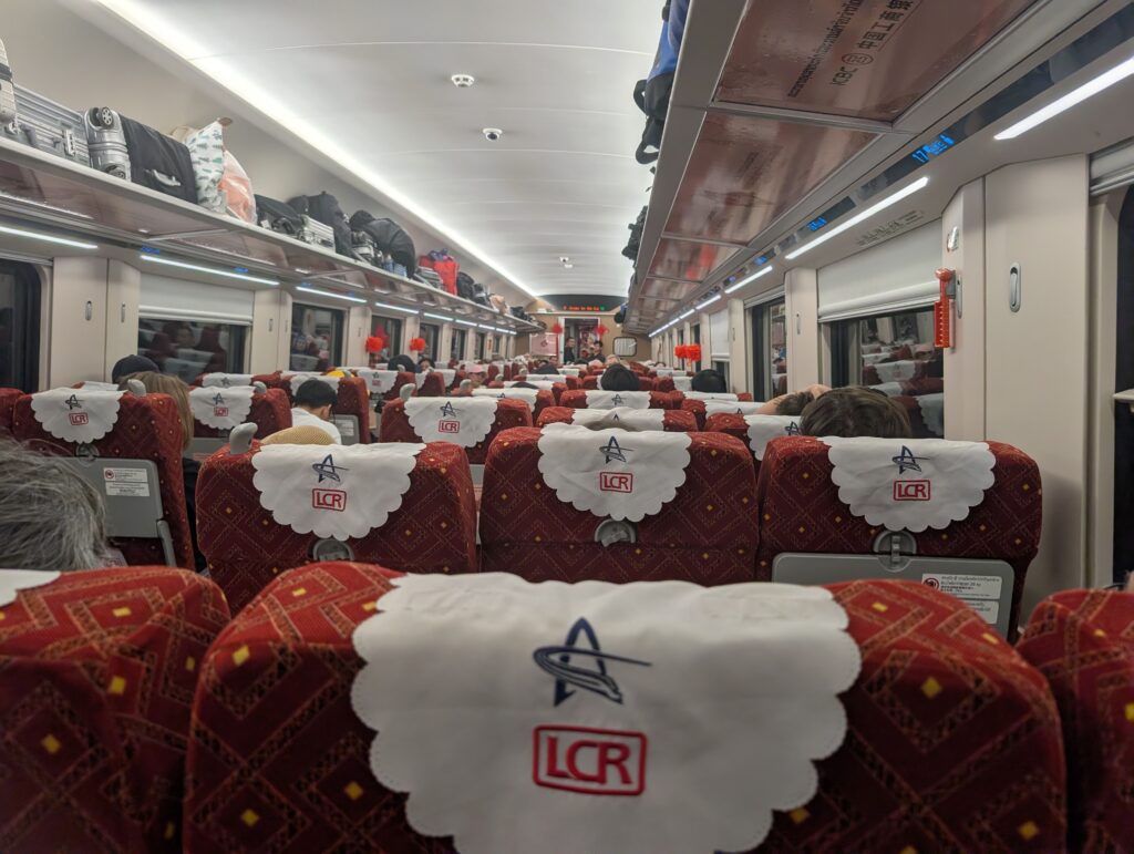 Confort du Train au Laos en classe économique