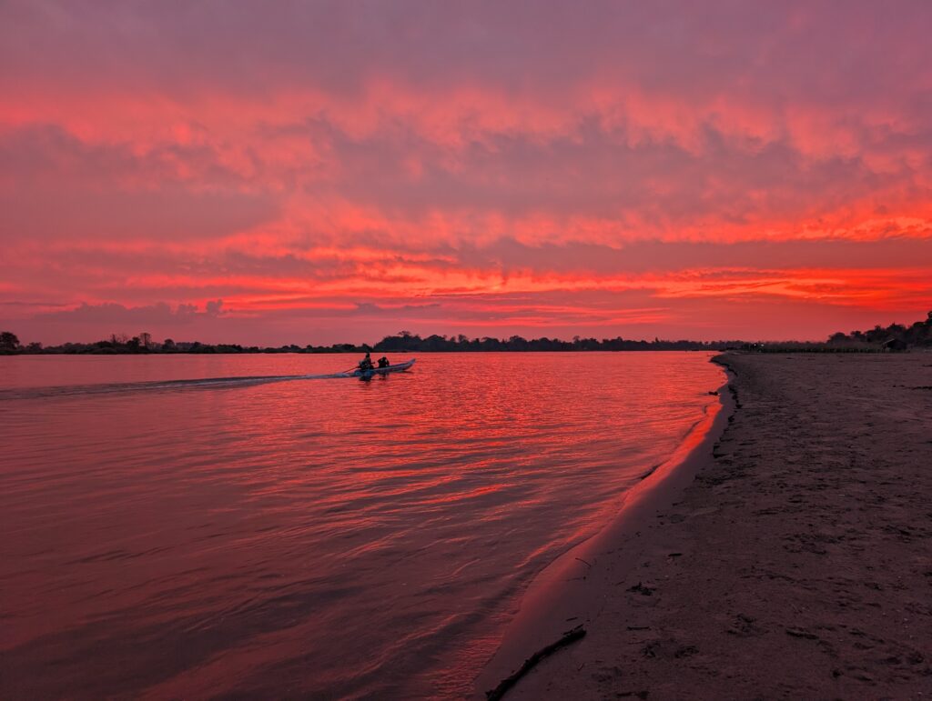 Laos Coucher de soleil 4000 iles