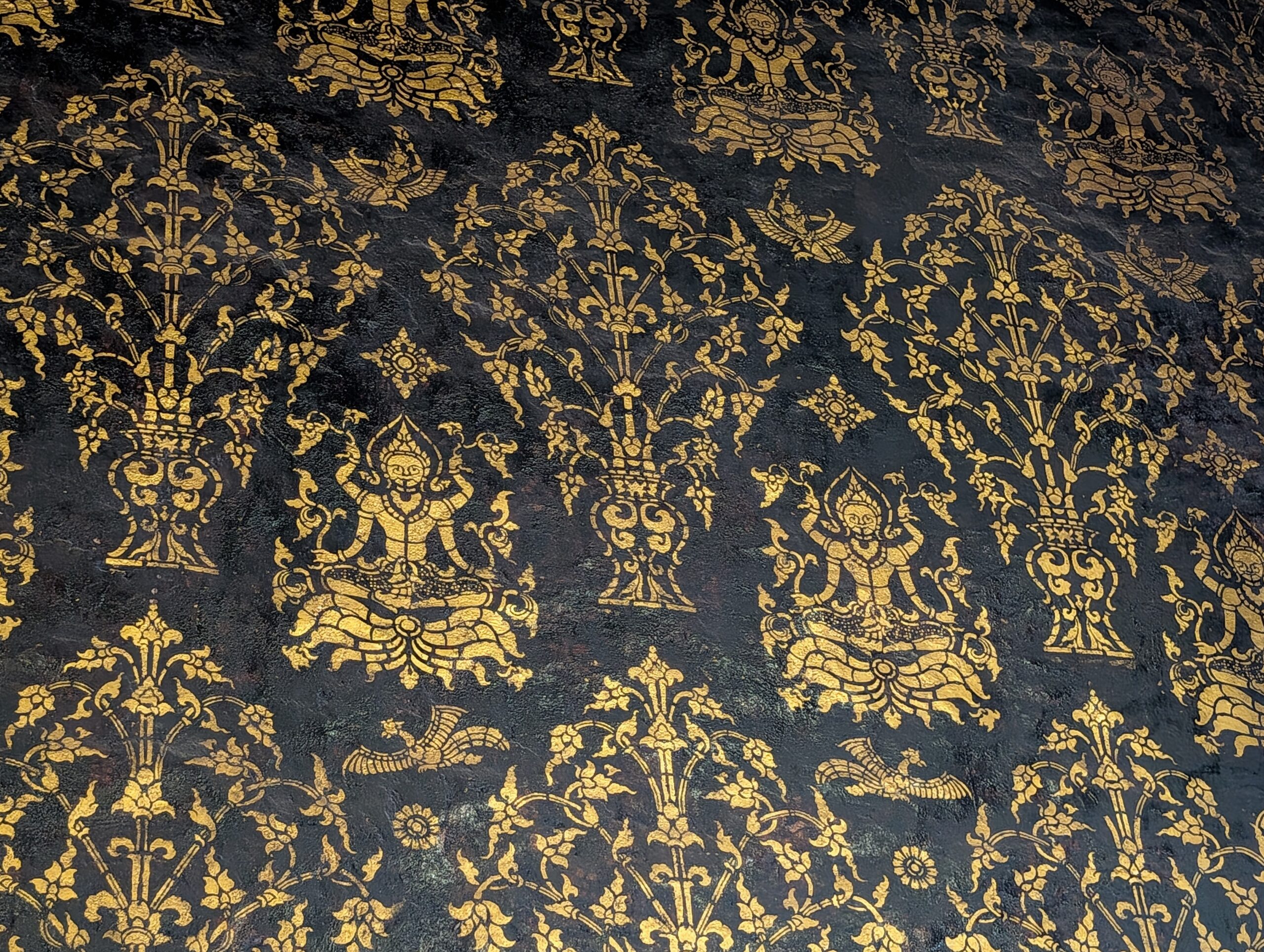 motif buddha décoration temple Laos