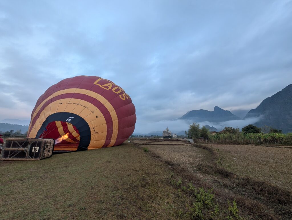 Montgolfière Laos Vang Vieng