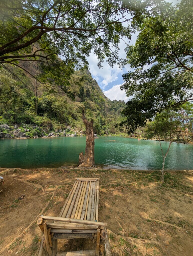 installations lagon bleu 4 Vang Vieng Laos