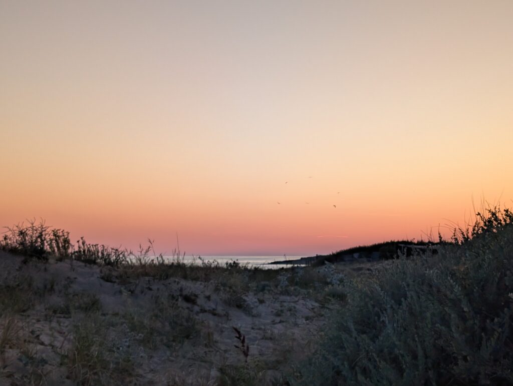 coucher de soleil sur l'ile d'Oléron
