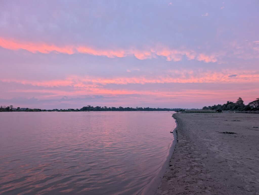 coucher de soleil 4000 iles Laos
