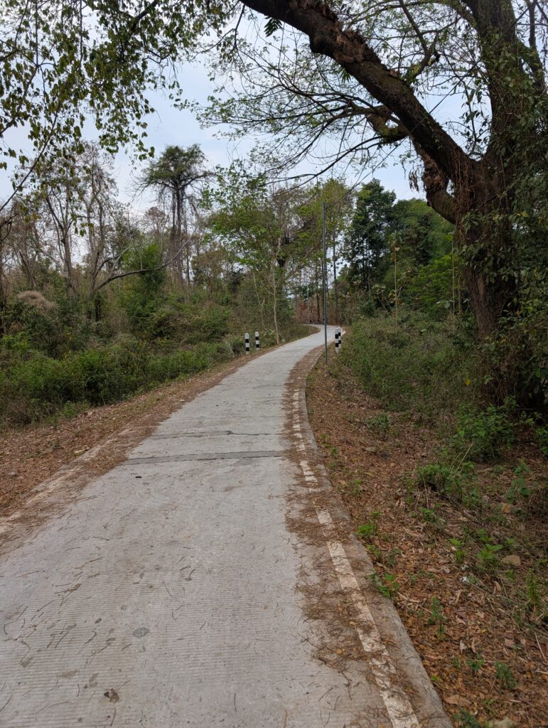 route vélo village Don Det Laos